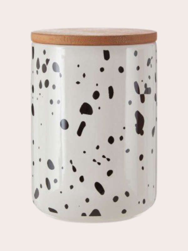 gezellig dalmatian print large canister