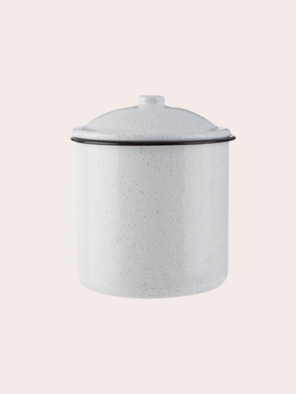 speckled canister