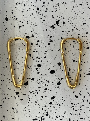 gold pin earrings