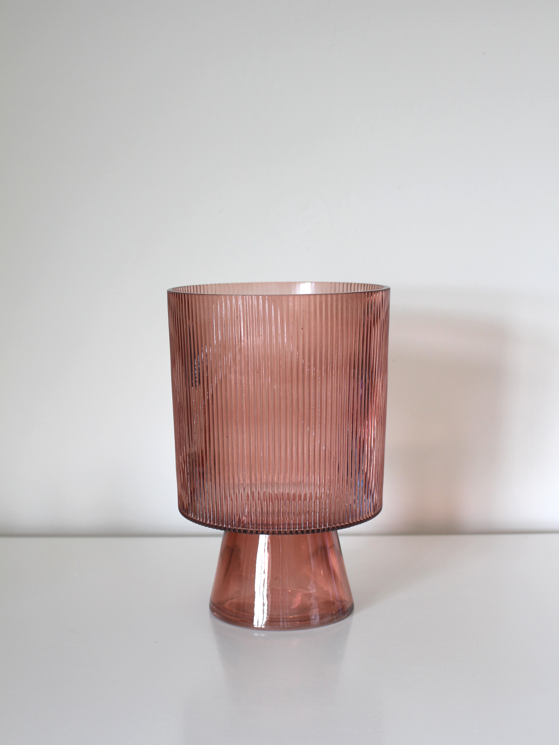 Fluted Pedestal Vase