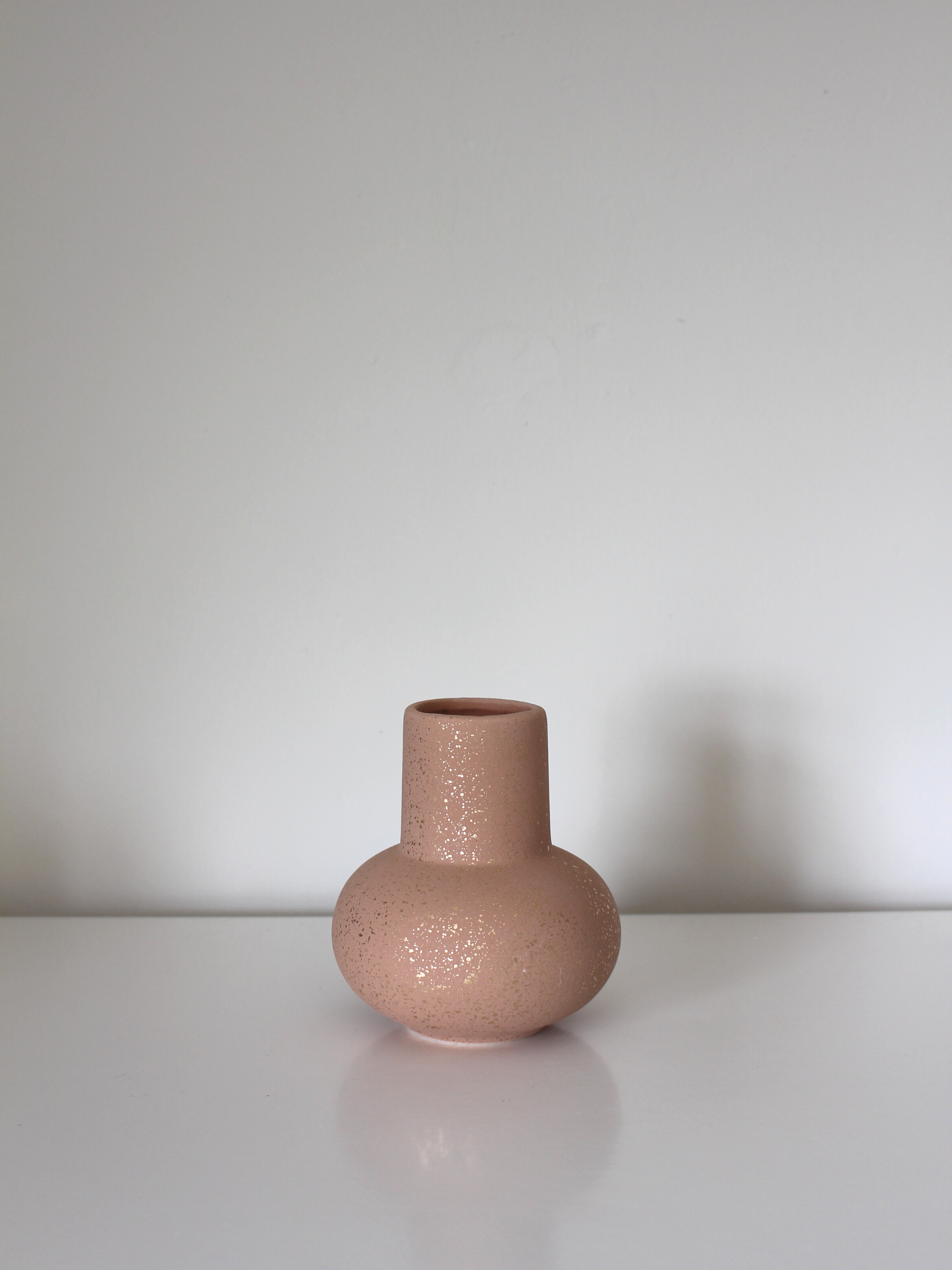 Terracotta & Gold Vase