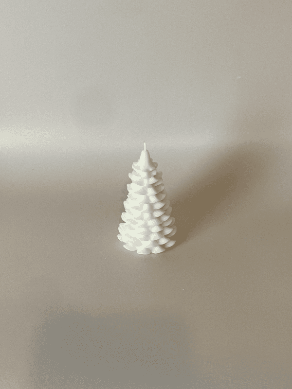 spruce christmas tree candle