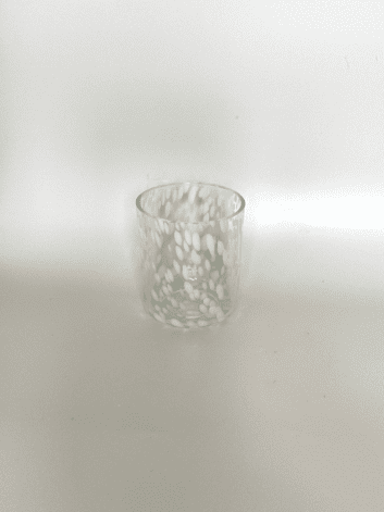Gezellig White Speckled Glass